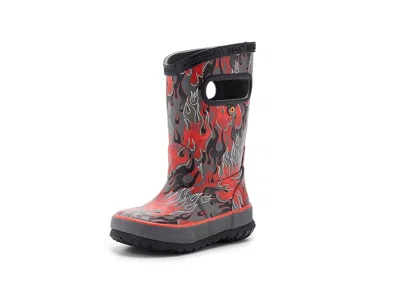 Bogs Rain Boot Fire Flame (little Kid/big Kid) Kids Shoes Dark Gray : 7 Little Kid M, Rubber