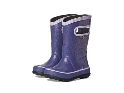 Bogs Rain Boots Glitter (toddler/little Kid/big Kid) Kids Shoes Blueberry : 6 Big Kid M, Rubber In Purple