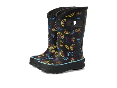 Bogs Rain Boots Wild Rainbows (toddler/little Kid/big Kid) Kids Shoes Black : 2 Little Kid M, Synthetic