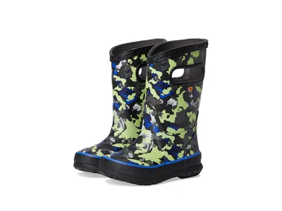 Bogs Rainboot Camo Texture (toddler/little Kid/big Kid) Kids Shoes Black : 6 Big Kid M, Synthetic