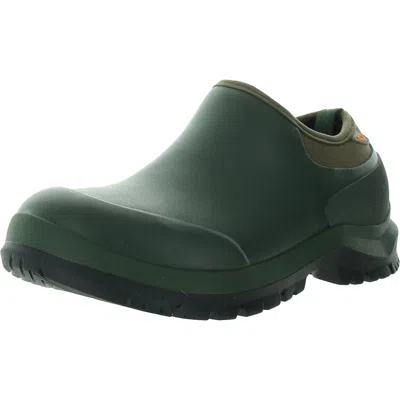 Bogs Sauvie Ii Mens Slip Resistant Man Made Slip-on Shoes In Green