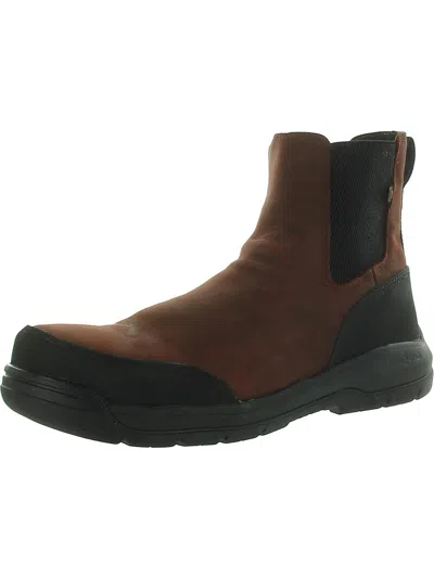 Bogs Shale Womens Leather Composite Toe Work & Safety Boots In Brown