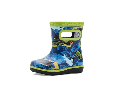 Bogs Skipper Ii - Fish (toddler/big Kid) Kids Shoes Navy : 7 Little Kid M, Rubber In Blue