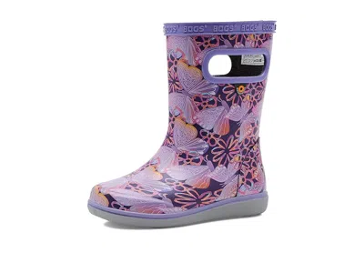 Bogs Skipper Ii - Solar Butterfly (toddler/big Kid) Kids Shoes Purple : 7 Little Kid M, Rubber In Multi