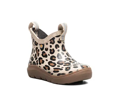Bogs Skyline Leopard Chelsea Rain Boot Kids' In Taupe Leopard Print