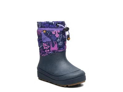 Bogs Snow Shell Cosmic Forest Snow Boot Kids' In Indigo/multicolor