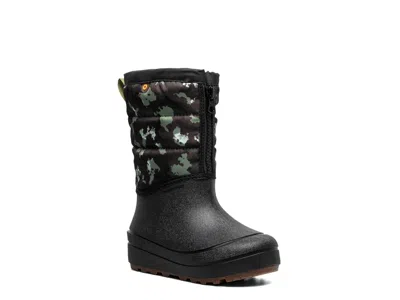 Bogs Snow Shell Zip Snow Boot Kids' In Black Camo Print