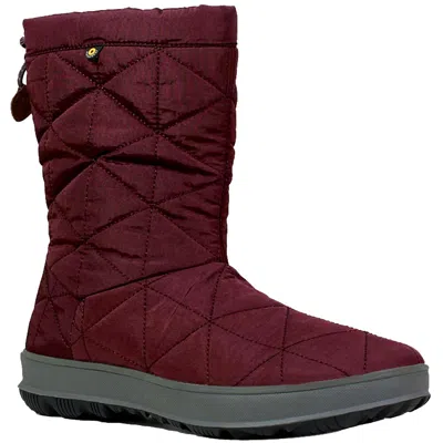 Bogs Snowday Mid Wine 72238-609 Women's In Burgundy