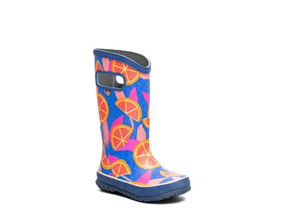 Bogs Summer Fruit Rain Boot Kids' In Blue/multicolor