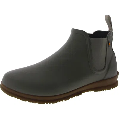Bogs Sweetpea Womens Rain Slip On Chelsea Boots