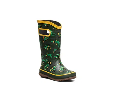 Bogs Tractor Rain Boot Kids' In Dark Green/multicolor