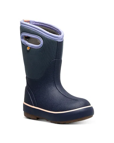 Bogs Unisex Classic Ii Solid Boots - Toddler, Little Kid, Big Kid In Indigo