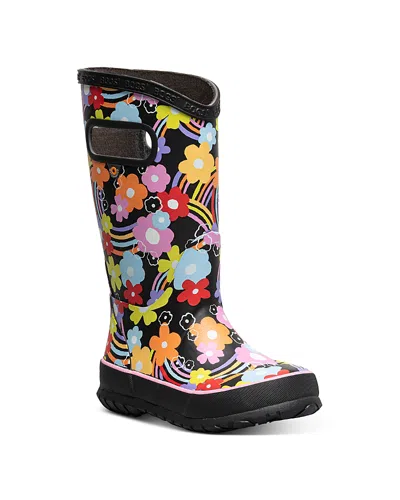 Bogs Unisex Rain Boots - Toddler, Little Kid, Big Kid In Black Multi