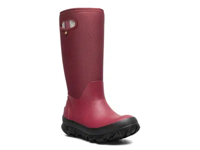 Bogs Whiteout Dots Boot In Burgundy