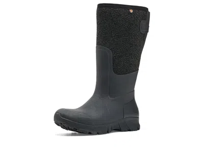Bogs Whiteout Ii Adjustable Calf Plume Women's Rain Boots Black: 10 M, Rubber