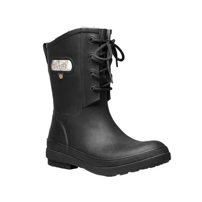 Bogs Women's Amanda 2 Plush Lace Boots In Black