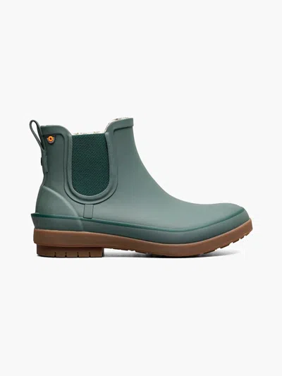 Bogs Women's Amanda Slip On Rain Boots In Spruce In Gray