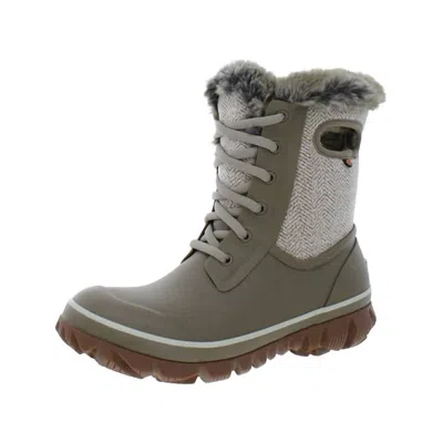 Bogs Women's Arcata Cozy Winter Boots In Taupe In Gray