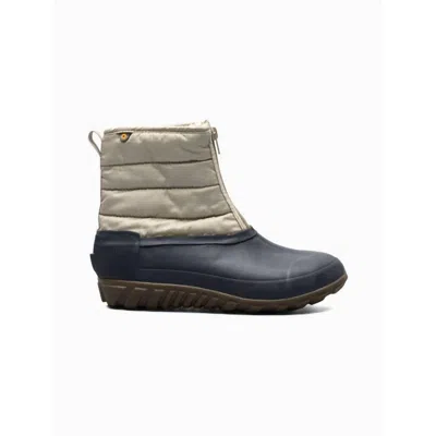 Bogs Women's Casual Zip Boots In Taupe Multi