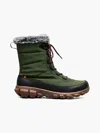 Bogs Cedar Quilted Waterproof Boot In Green