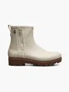Bogs Holly Zip Waterproof Rain Boot In White