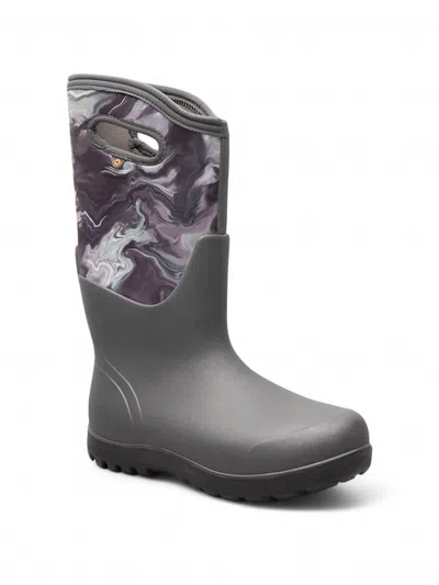 Bogs Women's Neoclassic Boot In Grey Oil In Multi