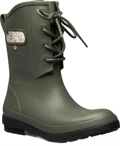 Bogs Women's Plush Lined Amanda Boots In Dark Green