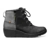 Bogs Women's Vista Rugged Lace Waterproof Ankle Boot In Black Multi In Black