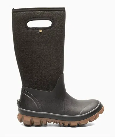 Bogs Women's Whiteout Faded Pull-on Winter Boot In Black In Animal Print