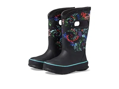 Bogs Kids' Youth - Black Multicolor Tie-dye Waterproof Rain Boots Rhs676