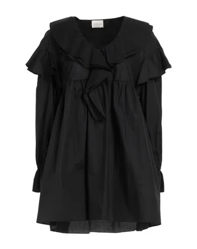 Bohelle Woman Mini Dress Black Size 4 Cotton