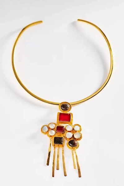Boheme By Vero Nefertiti Drop Necklace In Gold