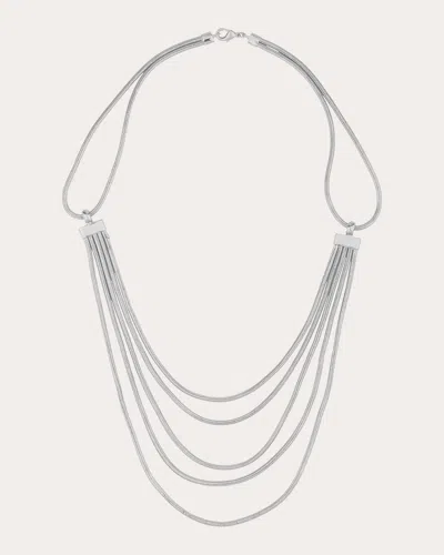 Boheme By Vero Women's Ameena Cascading Necklace In Silver