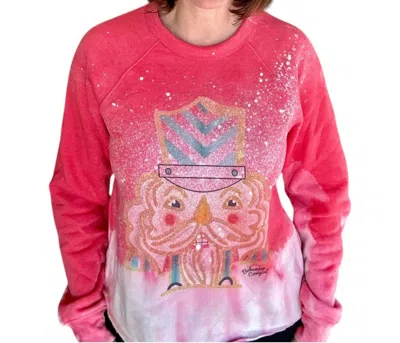 Bohemian Cowgirl Vintage Nutcracker Sweatshirt In Red