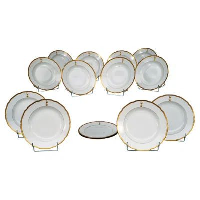 Pre-owned Bohemia N Manufactory, Important Table Service, Czechoslovakia, 20th Century In Gray