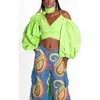Bohn Jsell Persephone Wrap Top In Yellow