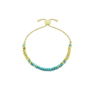 Boho Betty Tersina Turquoise Gold Bracelet