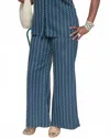 Boho Chic Full Leg Pant In Navy In Blue