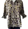 Boho Chic Wild Chase Top In Taupe In Grey
