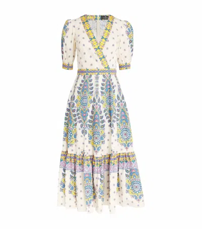 Boho Chic Women's Amalfi Mosaic Dress In Blue