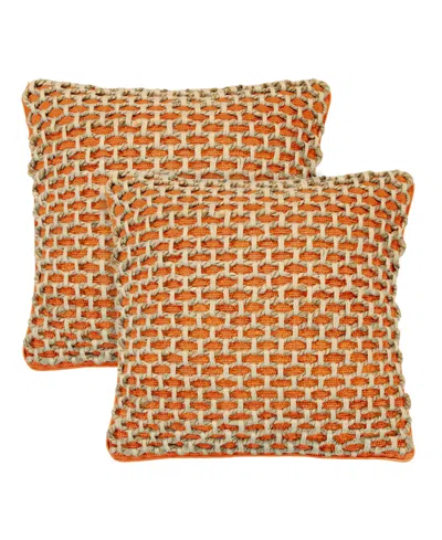 Boho Living Jada Jute 2-pc. Decorative Pillows Set, 18" X 18"