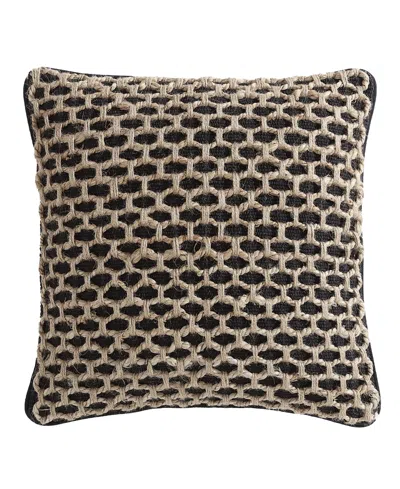 Boho Living Jada Jute Decorative Pillow, 18" X 18" In Black
