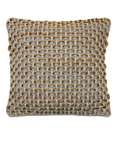 Boho Living Jada Jute Decorative Pillow, 18" X 18" In Gray