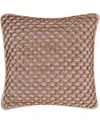 Boho Living Jada Jute Decorative Pillow, 20" X 20" In Blush Pink