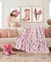 Boho Living Oversized Plush Throw, 60" X 70"