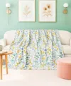 Boho Living Oversized Plush Throw, 60" X 70" In Blue