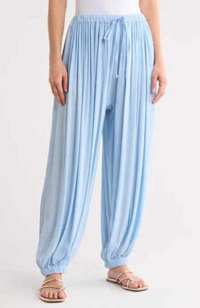Boho Me Balloon Leg Cover-up Pants In Blue