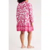 Boho Me Button Front Tunic In Multi