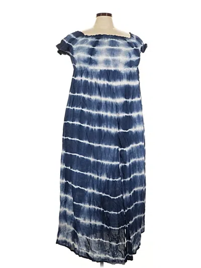 Pre-owned Boho Me Casual Dress In Blue