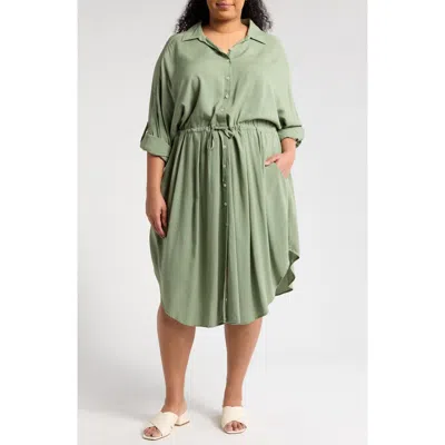 Boho Me Long Sleeve Shirtdress